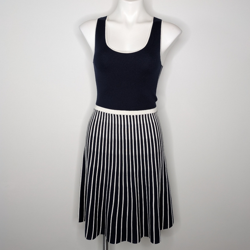 BR Navy Striped Dress
